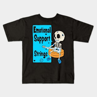 Emotional Support Strings Kids T-Shirt